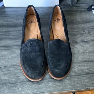 Sofft slip on loafers black